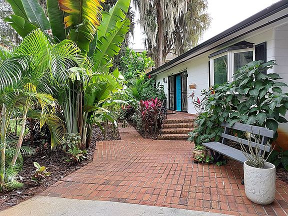 Beautiful tropical entrance
