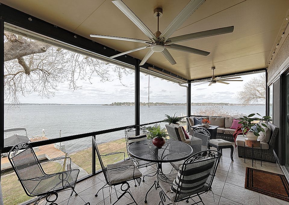 Porch overlooking the lake