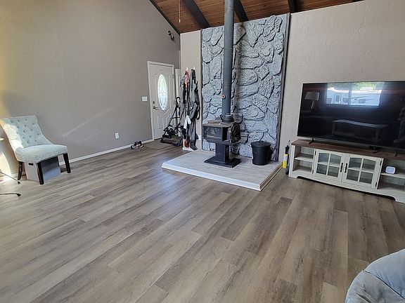 Woodstove for cold nights.