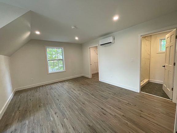 Bedroom with large walk-in closet