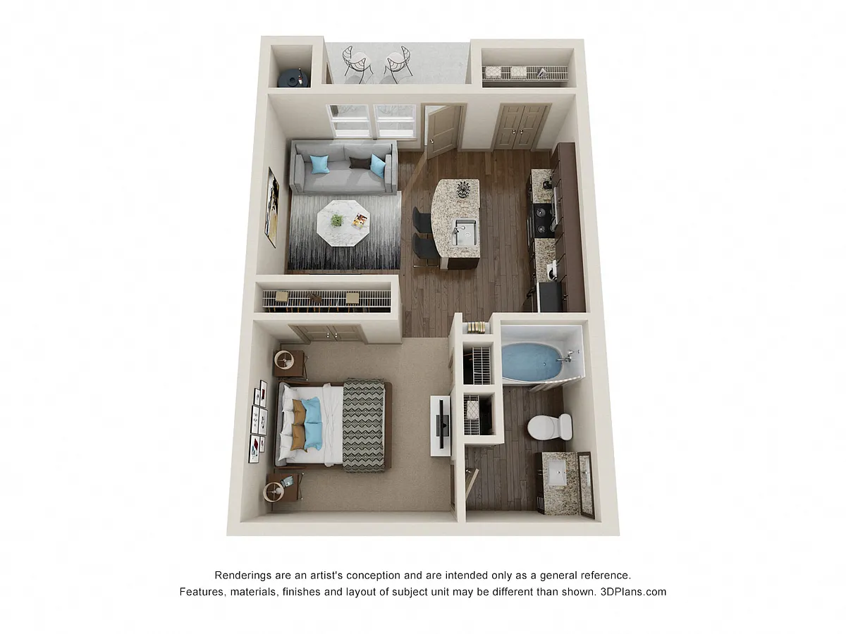 Floor plan The Lady Bird (Includes a Carport)