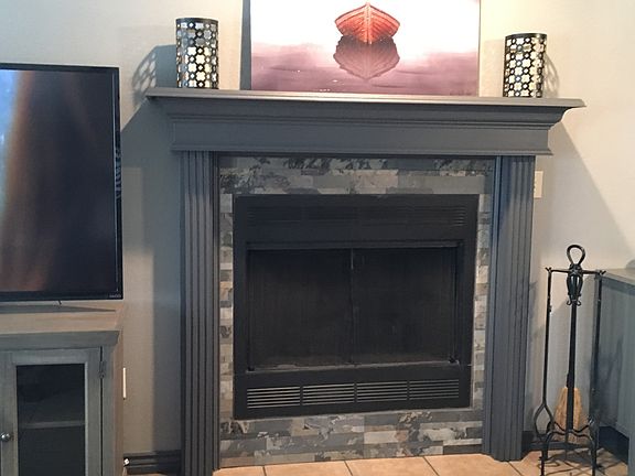 Wood burning fireplace 