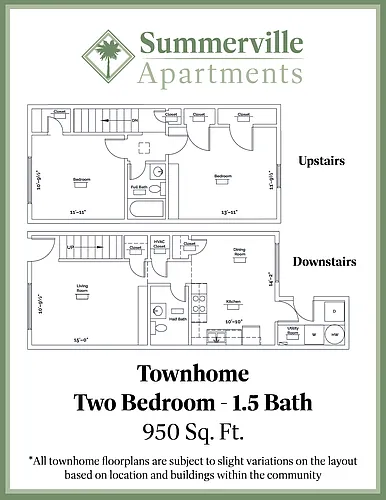 Floor plan Townhome - Classic
