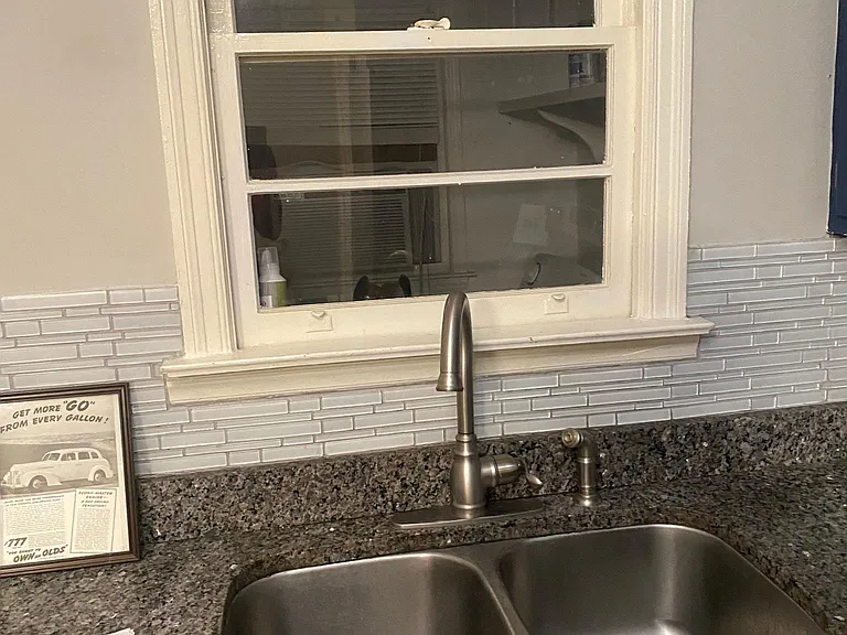 Double Stainless sink.