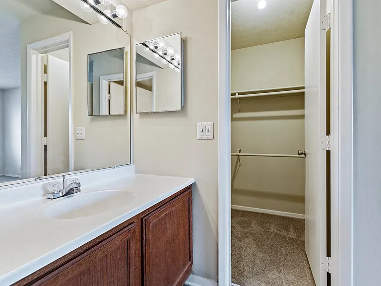 Closet off master bathroom