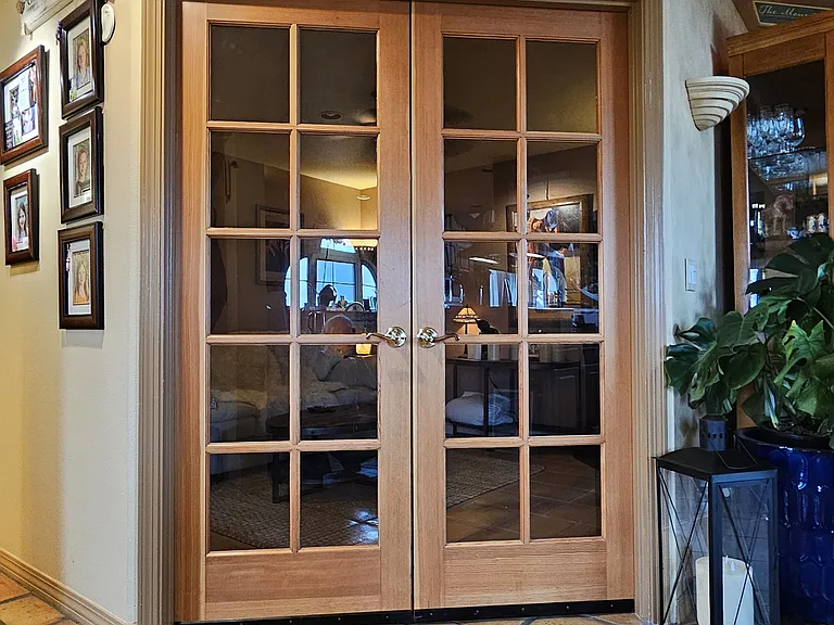 TV room french doors