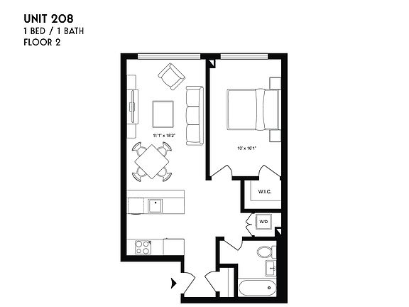 2nd image of 836 Bergen St APT 208