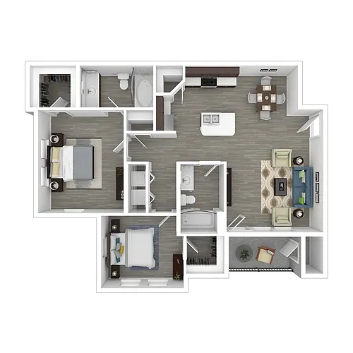 Floor plan 2x2-1153-Partial Renovation