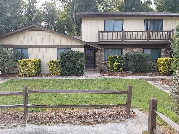 View of unit from reserved parking space
