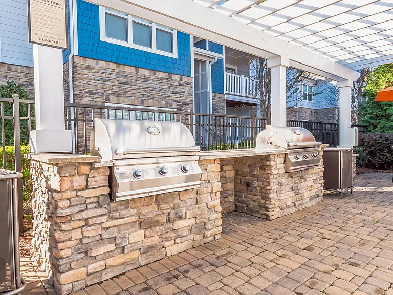 Outdoor Lounge and Grill Station