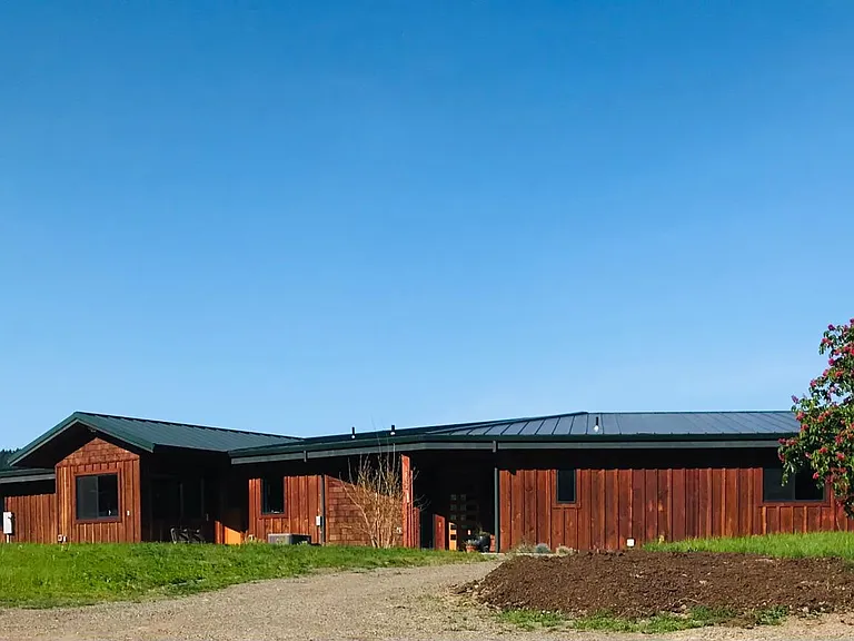 Front view facing west