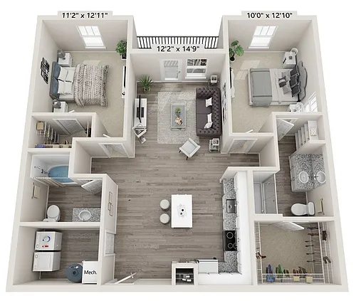 Floor plan B1c