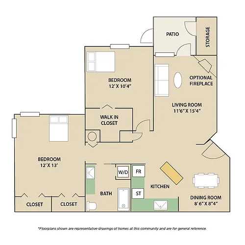 Floor plan Eagle`s Island w/ FP & LV