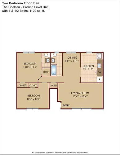 Floor plan $2.50/sq.ft. - The Chelsea