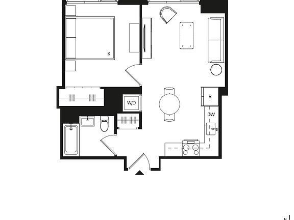 2nd image of 55 Willoughby St #25F