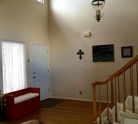 light, open and spacious entryway