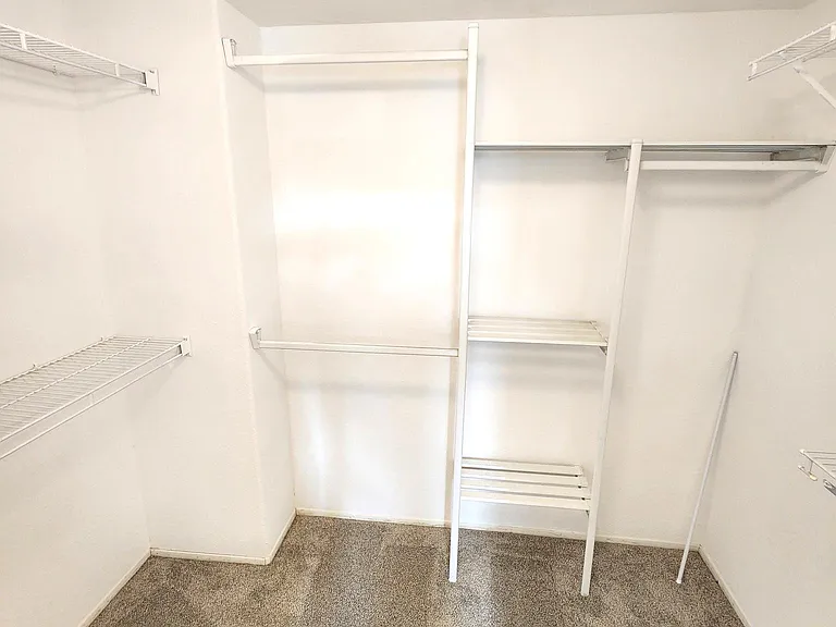 Primary walk-in closet!