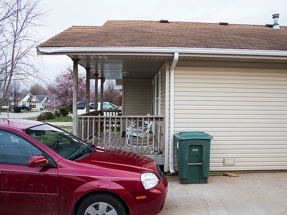 side of house/front porch
