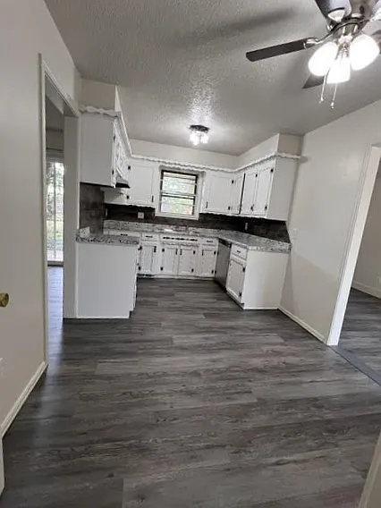 Kitchen off entry hall.