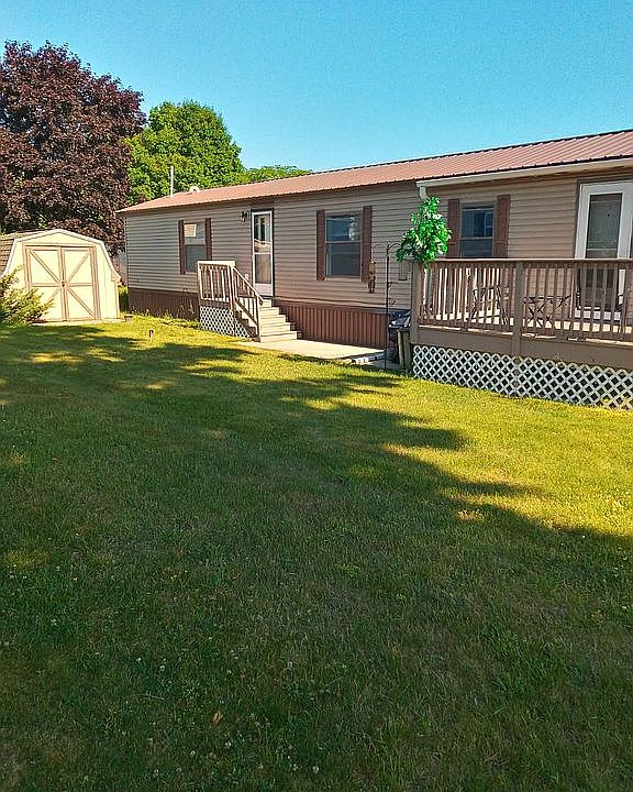 Front of mobile home