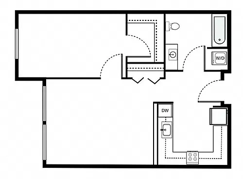 Floor plan 1X1 - A7