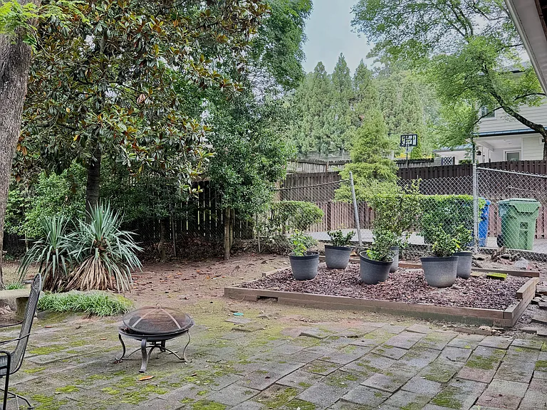 Another view of backyard
