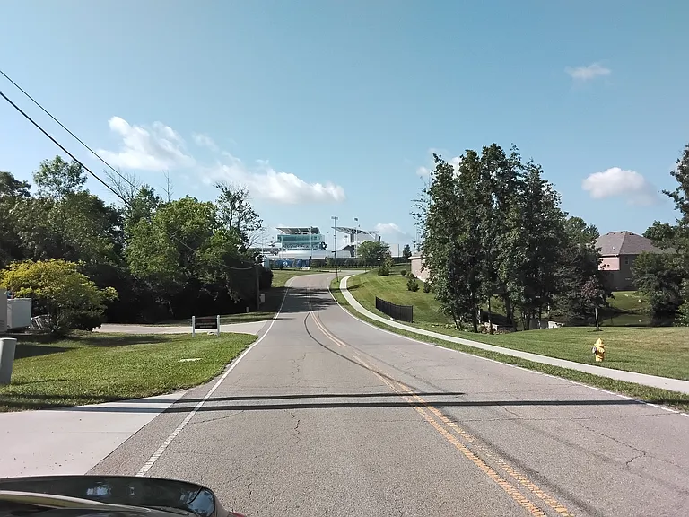 Entrance road to Tennis Stadium