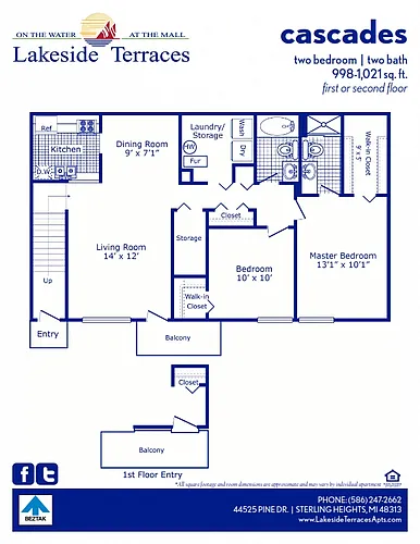 Floor plan Cascades