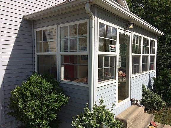 Outside look at sun room