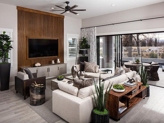 Spacious great room opens to desirable covered patio