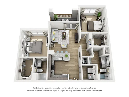 Floor plan B2A-P