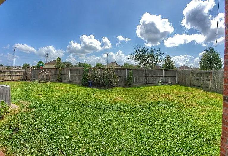 Expansive backyard