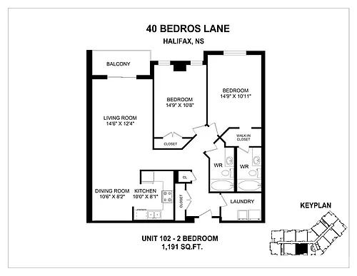 Floor plan 2 Bedroom