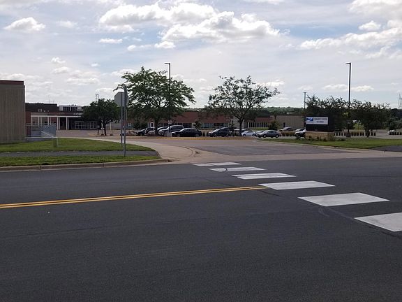Community center directly behind the house.
