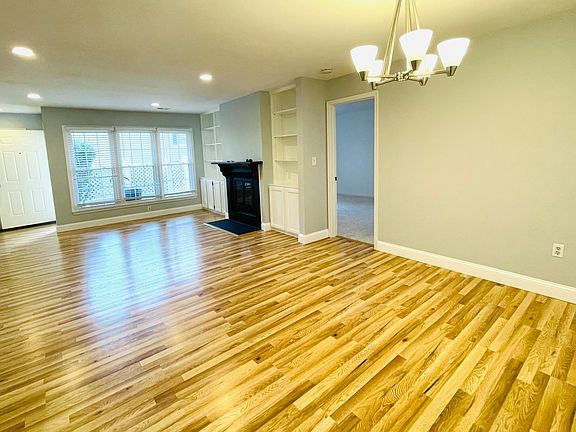 Living room and dining area