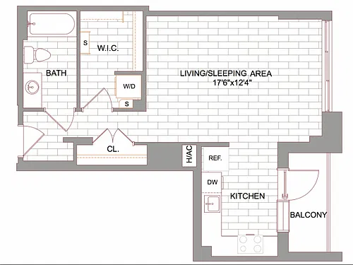 Floor plan Studio