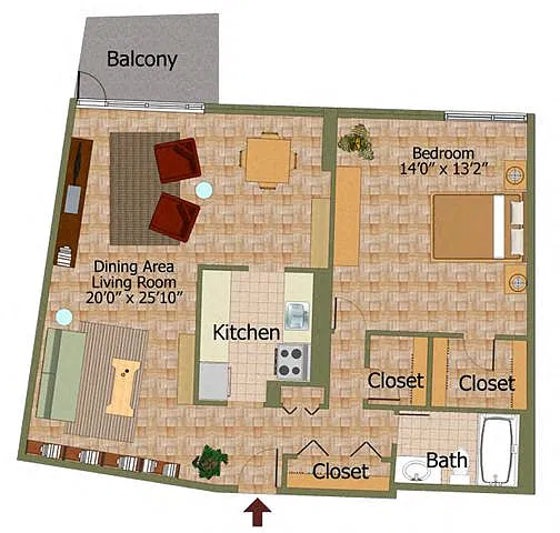 Floor plan B-8