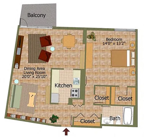Floor plan B-8