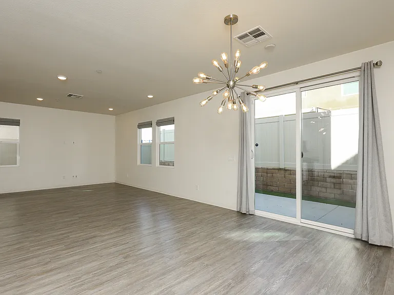 Dining Room to Sliding Door to Backyard View