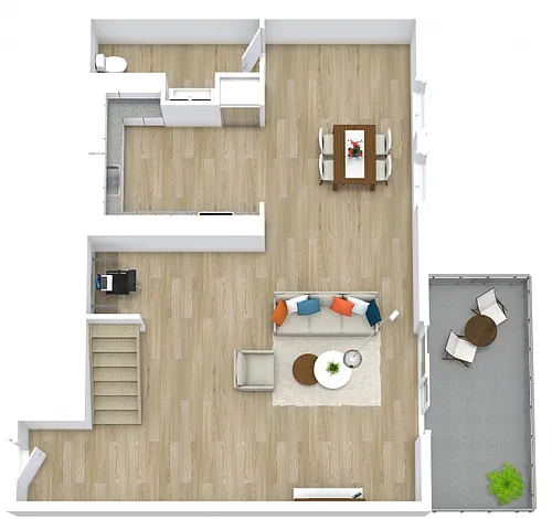 Floor plan B3 Townhome
