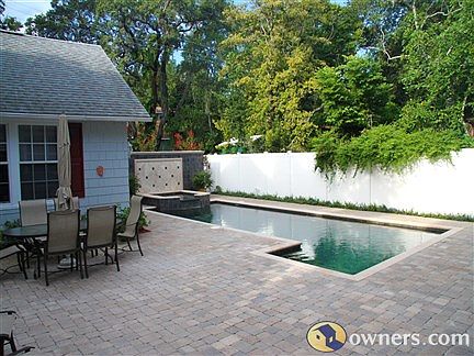 View of backyard
