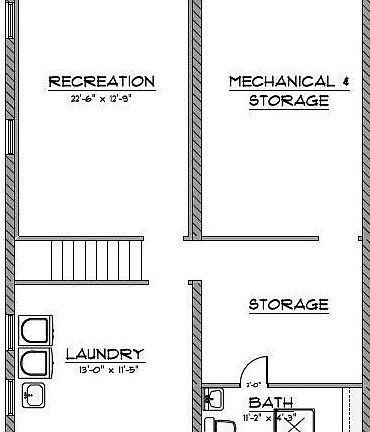 Basement plan, for illustrative purposes only