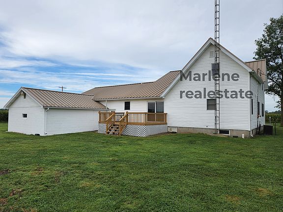 Backside of the house with deck