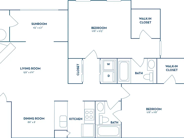 2 Bedroom | 2 Bath | 1090 SQ FT 2 Bedroom | 2 Bath | 1090 SQ FT