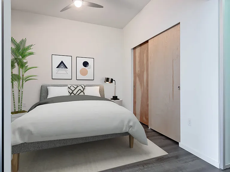 Bedroom with Hard Surface Flooring