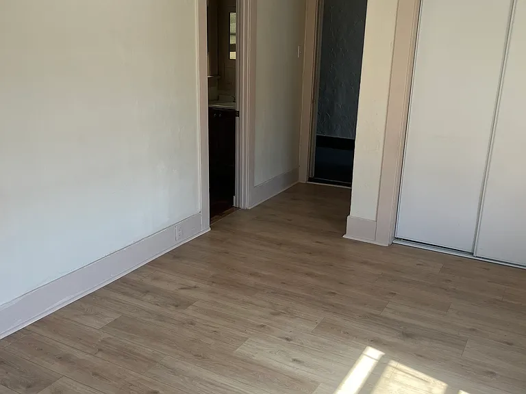 Living area with closet
