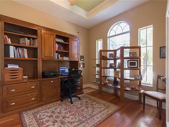 Elegant office den with plenty of light.
