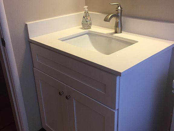 New cabinet in bath