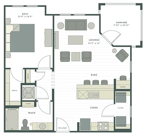 Floor plan The Catfish