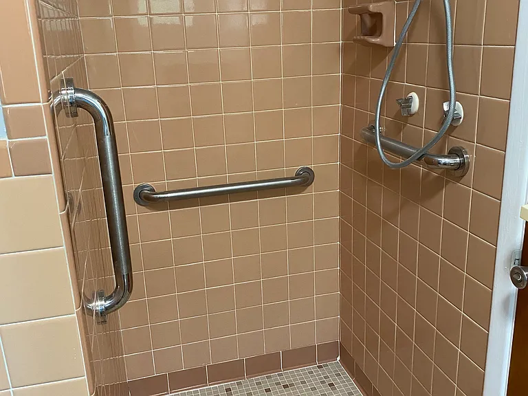Second bathroom off the living area and adjacent to laundry room.